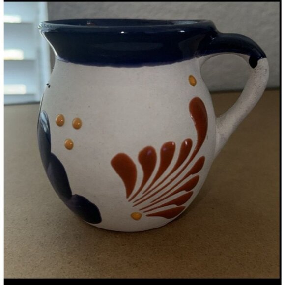 Mexican-Style Ceramic Mug Set Of 3 With Various Hand-Painted Designs - Picture 3 of 14